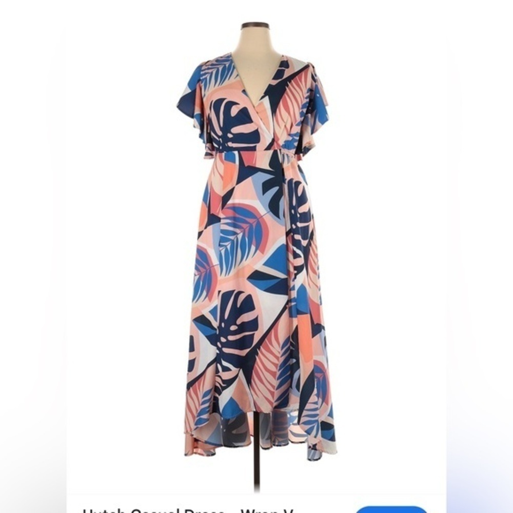 Anthropology Hutch wrap maxi dress